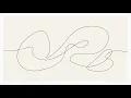 Minimal Continuous Line Art Neutral Abstract Idle TV Background Modern Calm Visual