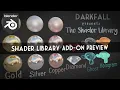Preview The Shader Library Add-on Python Tutorial Result