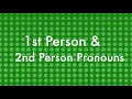 Latin 1st and 2nd Person Pronouns by CC Music Dad