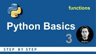 Python Beginners Tutorial Python Functions Basic Programming 3