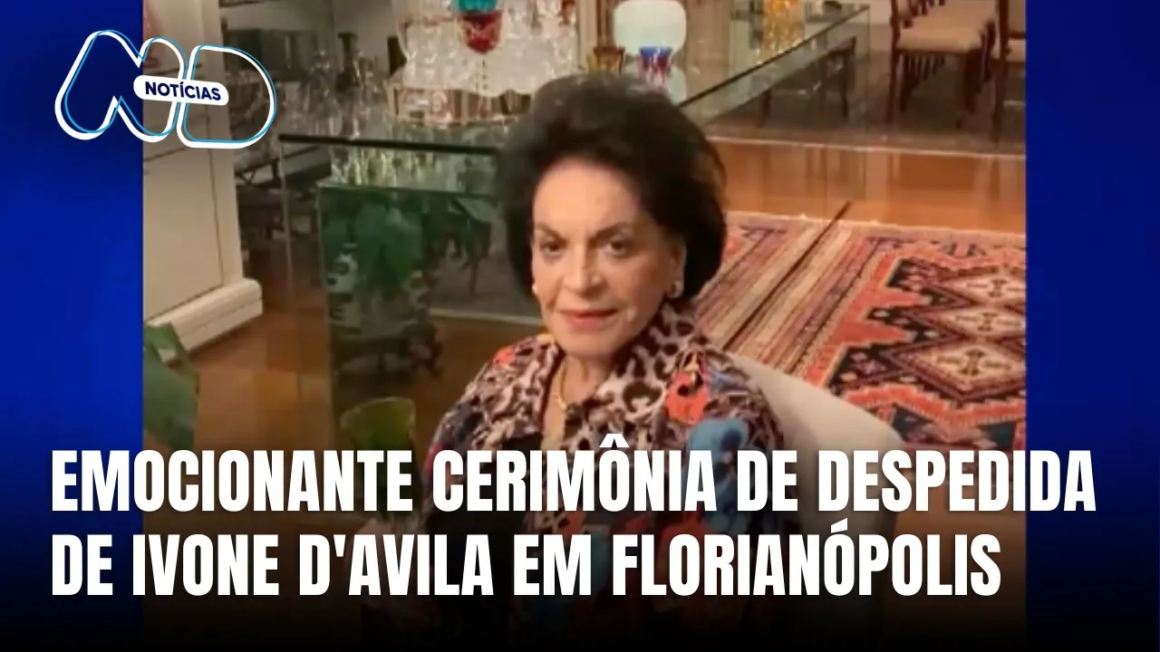 Despedida de Ivone d´Avila reuniu amigos e parentes no cemitério Jardim da Paz, em Florianópolis