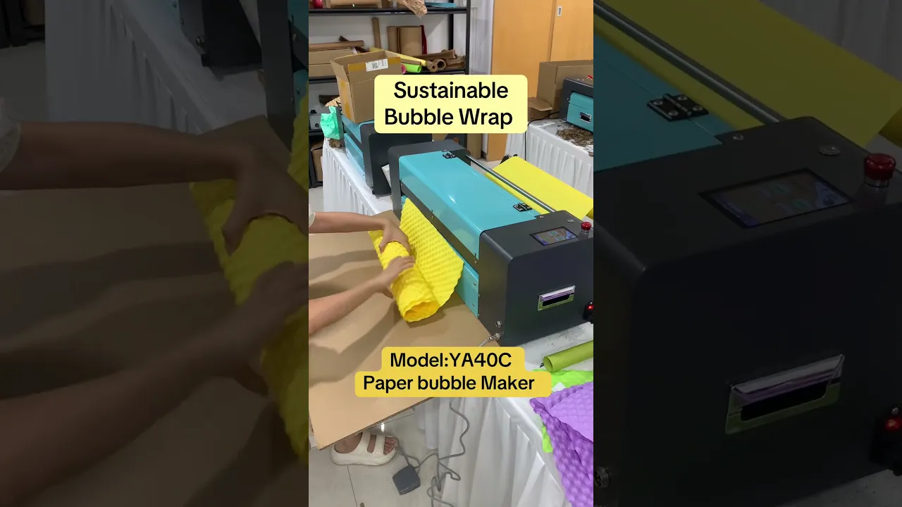 Kraftpapier-Blasenmaschine, hervorragendes stoßdämpfendes Papier für sicheren grenzüberschreitenden Warentransport.