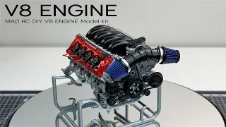 MAD RC DIY V8 Engine Model Kit for Capra VS4-10 Pro - Engine Model
