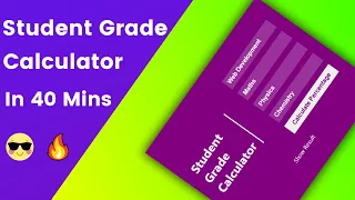 Student Grade Calculator With Vanilla Javascript Javascript Projects For Beginners