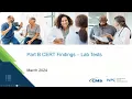 Part B CERT Findings - Lab Tests