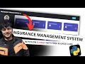 Insurance Management System in Python Django with Free Complete Source Code Project - 2