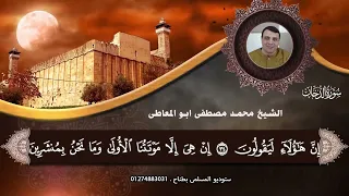 الشيخ محمد مصطفى ابو المعاطى وترتيل رائع من سورة الدخان كاملة من ستوديو المسلمى 
