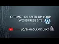 Optimize or Speed up your WordPress site using WP-Optimize - Clean Compress Cache