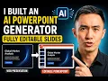 I Built an AI PowerPoint Generator That Creates Fully Editable Slides