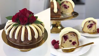 White Chocolate Raspberry Nothing Bundt Cake - CAKE STYLE