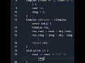 C program subtracts complex numbers