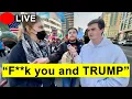 IRL Confronting Anti-Trump Anti-Elon Protesters