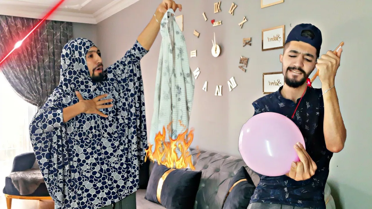 حرقت البيت/الليزر الحارق🧨😱 obada kauoge