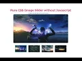 Html Image slider only css without javascript