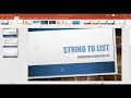 String to ArrayList Conversion String to Collection String to Array