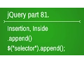 jquery append function - part 81