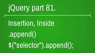 jquery append function - part 81