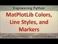 Engineering Python 15C MatPlotLib Colors Line Styles and Markers