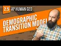The DEMOGRAPHIC TRANSITION MODEL Explained AP Human Geography Review Unit 2 Topic 5