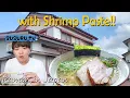 A SALT RAMEN with SHRIMP GREASE and SHRIMP PASTE in Niigata Japan Haruki