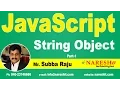 JavaScript String Object Part 1 JavaScript Tutorial Mr Subba Raju