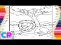 Wild Lying Peacefully Under a Coloring