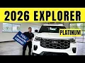 2026 Ford Explorer Platinum Walkaround Full Review Features
