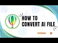 How to convert AI file to CorelDRAW