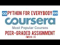 Coursera Python for Everybody Peer-Graded Assignment Solution Installing Python screenshot Solutions