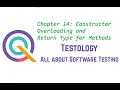Chapter 14 Java Constructor Overload and Method Return Type
