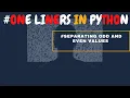 One Liners In Python Separate Odd and Even numbers from a list 2020