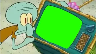 GreenScreen SquidWard Nonton TV -