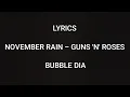 November Rain cover - Guns N' Roses l Bubble Dia