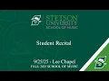 Download Lagu Student Recital - Lee Chapel - 9/25/25