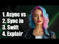 Understanding Dispatc ueue main async vs Dispatc ueue main sync in Swift