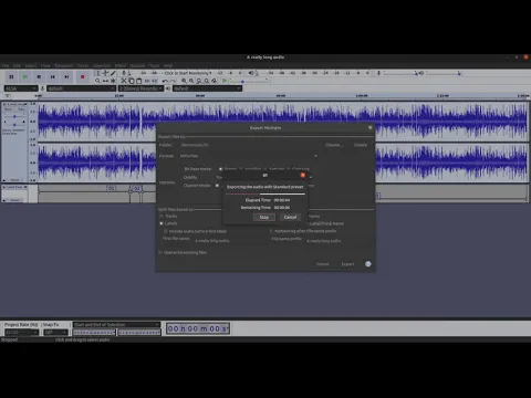 Download MP3 Audacity - Automatically split an audio file into multiple files using at the quiet/silenced parts