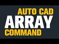 Array in Auto cad Rectangle Polar Path Array