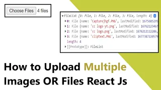 How to Upload Multiple Images Files in React js