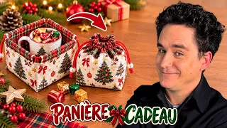 Cousez cette PANIÈRE CADEAU pour Noël ! 🎄 (Patron PDF Gratuit)