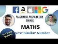 Next Similar Number Maths-5 Placement Preparation Series Next Permutation Optimized c