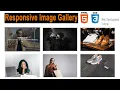 How To Create Responsive Image Gallery Using HTML And CSS Web Development Tutorial
