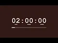 Lagu ☕ 2 Hour Timer |🥥 Coconut Brown Aesthetic / Countdown No Music