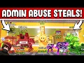 I STOLE AMAZING LOOT DURING ADMIN ABUSE WITH THE \