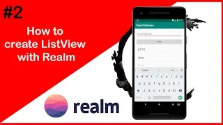 Android Database Realm database ListView