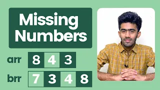 Missing Numbers using Unordered Map HackerRank Tamil code io