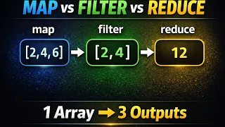 JavaScript map vs filter vs reduce One Array 3 Outputs