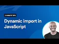 Here is a valid reason for using Default Import Dynamic import
