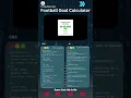Football Goal Calculator Using Html Css And JS Source Code Link In Description