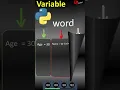 2 Variables - Python Basics 1 Learn Variables in 1 Minute Python for Absolute Beginners