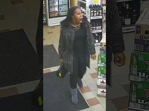 Woman Barely Slips Away With The Goods